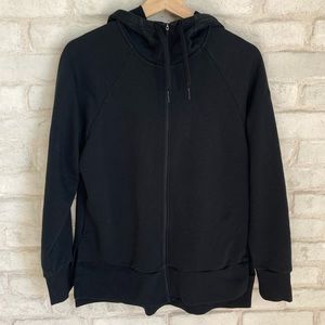 Nike Black Hoodie Sweatshirt Zip-Up Mens Small